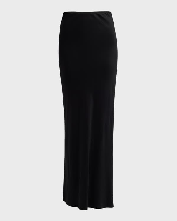 GANNI｜SKIRTS (DOUBLE SATIN MAXI SKIRT (F8036 099)) Ganni Double Satin Maxi Skirt – Cycle Platform