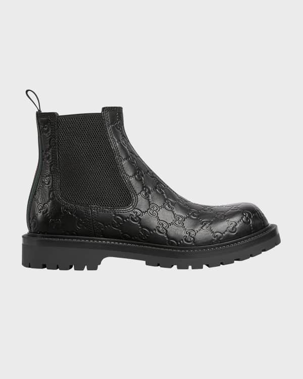 Men's Sherlin GG Canvas Lace-Up Boots
