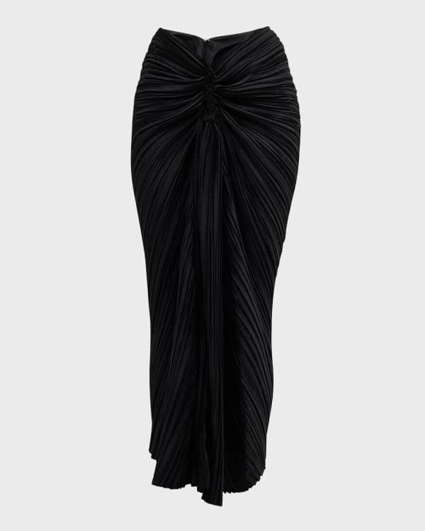 Satin midi skirt 3d discount