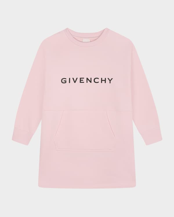 Givenchy Girl's Cropped Micro Logo-Print T-Shirt, Size 4-6