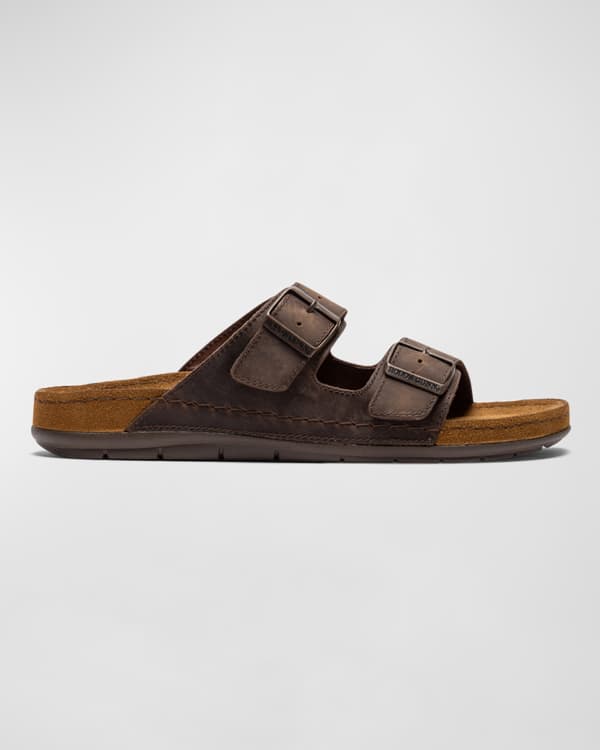 BIRKENSTOCK Men s Arizona Leather Slide Sandals Neiman Marcus