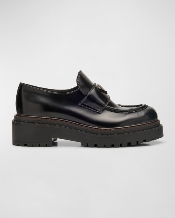 Prada platform loafers top