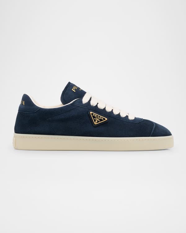 Prada Lane Leather Low-Top Sneakers | Neiman Marcus