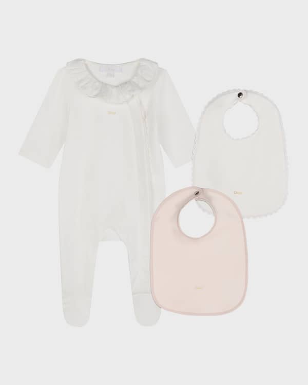 Burberry Kid's Claude 3-Piece Romper Set | Neiman Marcus