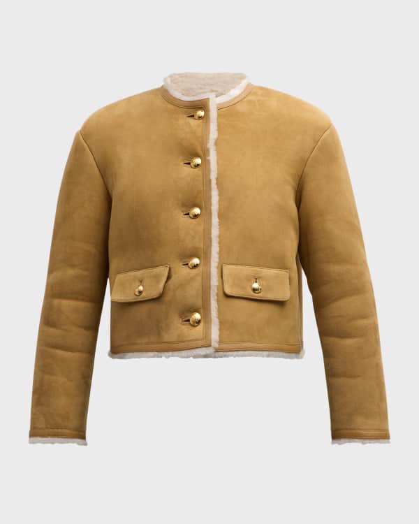 ANNE VEST Ada Shearling Top Coat Neiman Marcus