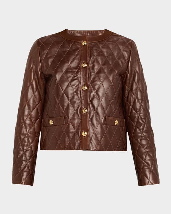 FRAME The Small Leather Jacket | Neiman Marcus
