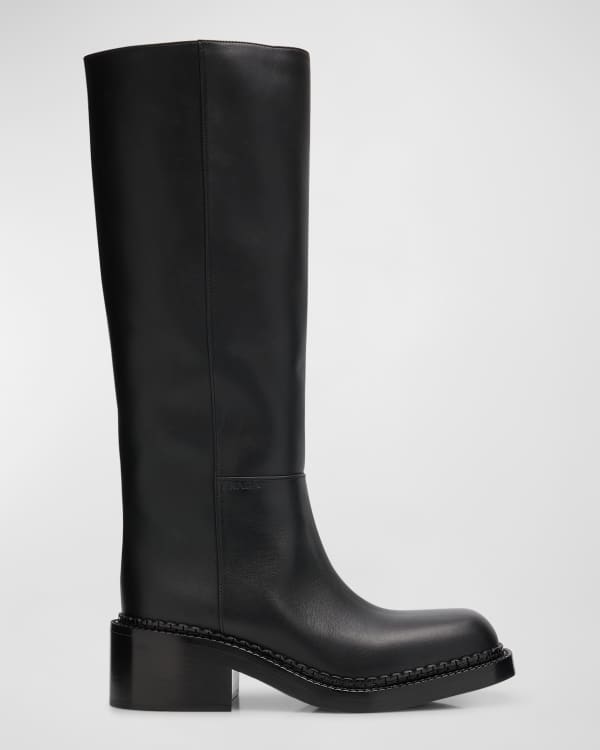 Miu Miu Calfskin Multi Buckle Tall Moto Boots | Neiman Marcus Miu Miu Calfskin Multi Buckle Tall Moto Boots | Neiman Marcus