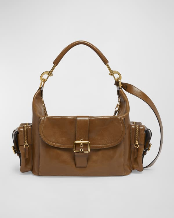 Chloe C Mini Shiny Leather Shoulder Bag Neiman Marcus