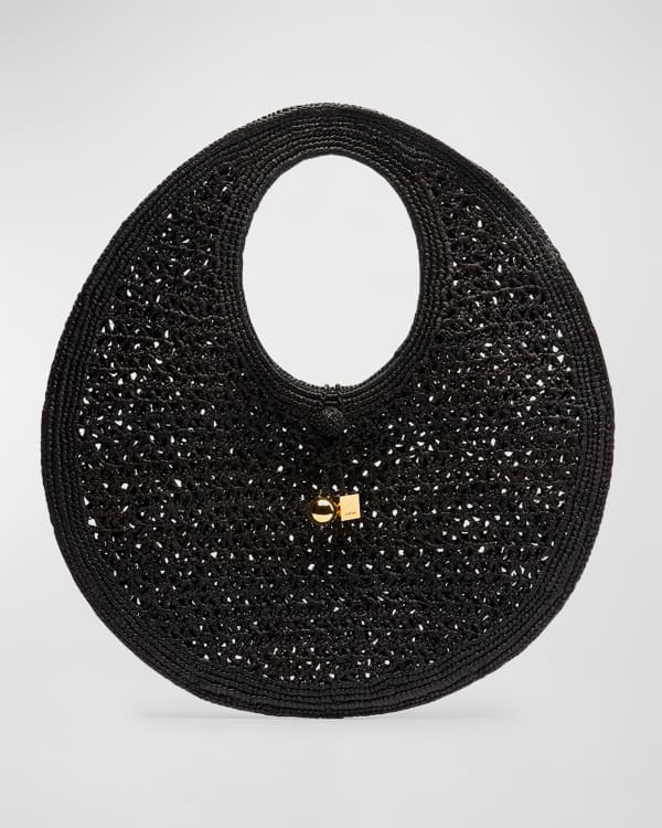 Le Petit Calino Croc-Printed Top-Handle Bag