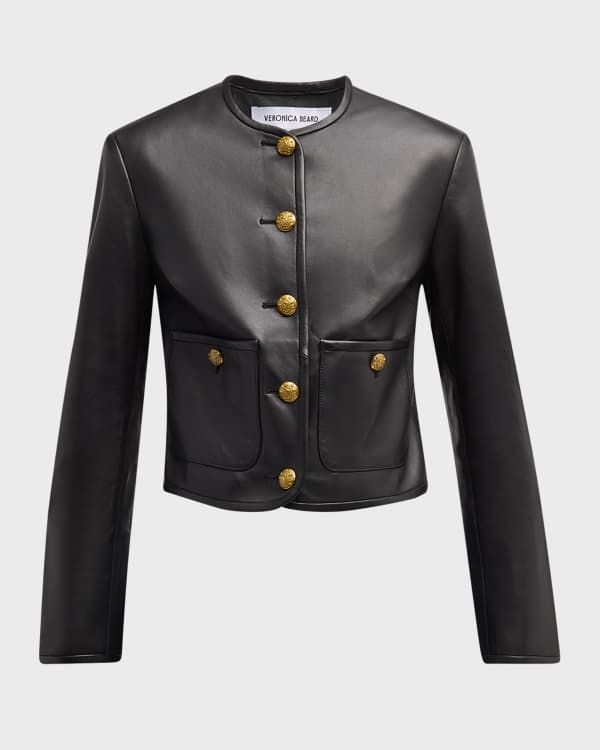 Zadig & Voltaire Liam Leather Shirt Jacket | Neiman Marcus