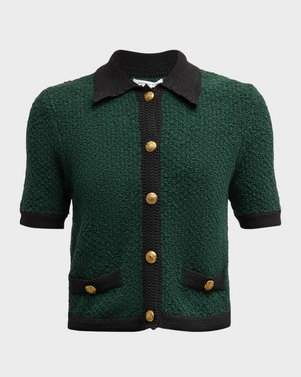 Milly Beaded Holiday Sweater Neiman Marcus
