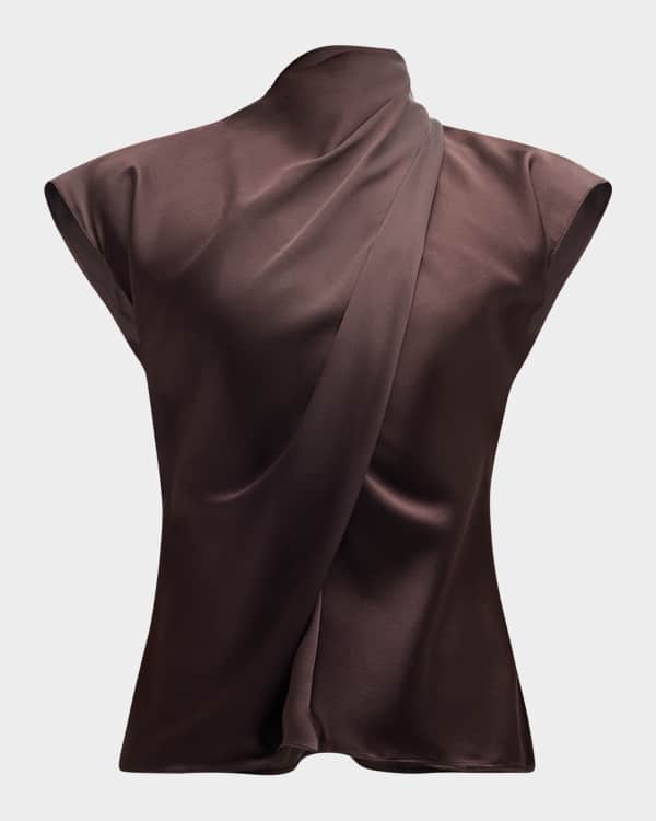 Marie Oliver Lucy Ribbed One Shoulder Ruffle Top Neiman Marcus