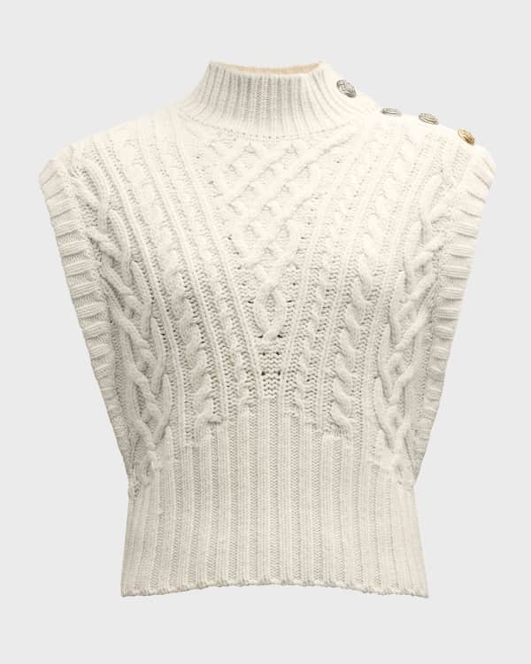 louren turtleneck knit vest