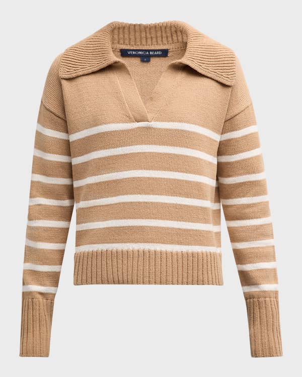 Veronica Beard Adler Mixed Media Sweater Neiman Marcus