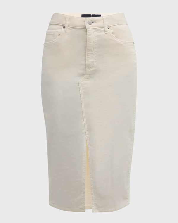 Jen7 Tie Dye Denim Pencil Skirt Neiman Marcus