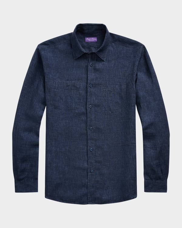Ralph lauren purple label linen shirt cheap