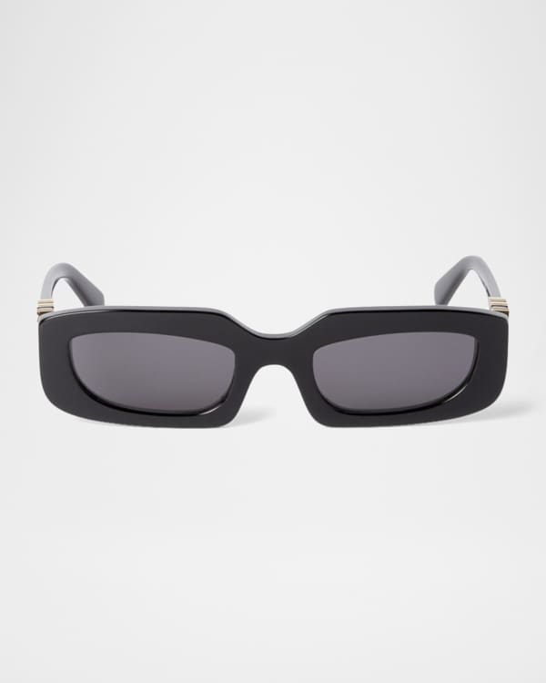 Off-White Men's Alexandria Metal Round Sunglasses | Neiman Marcus