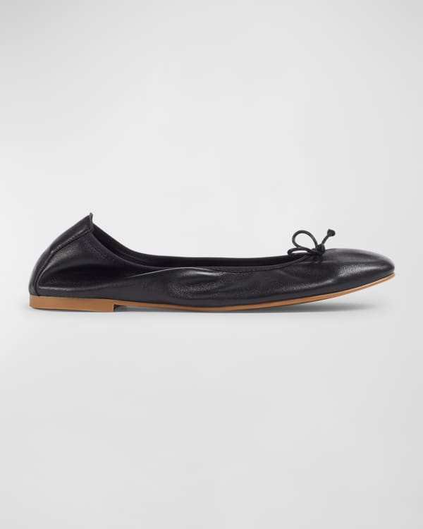 サンダル・ミュール Stuart Weitzman Black leather Emilia ballerinas Stuart Weitzman Emilia Leather Mary Jane Ballet Flats | Saks
