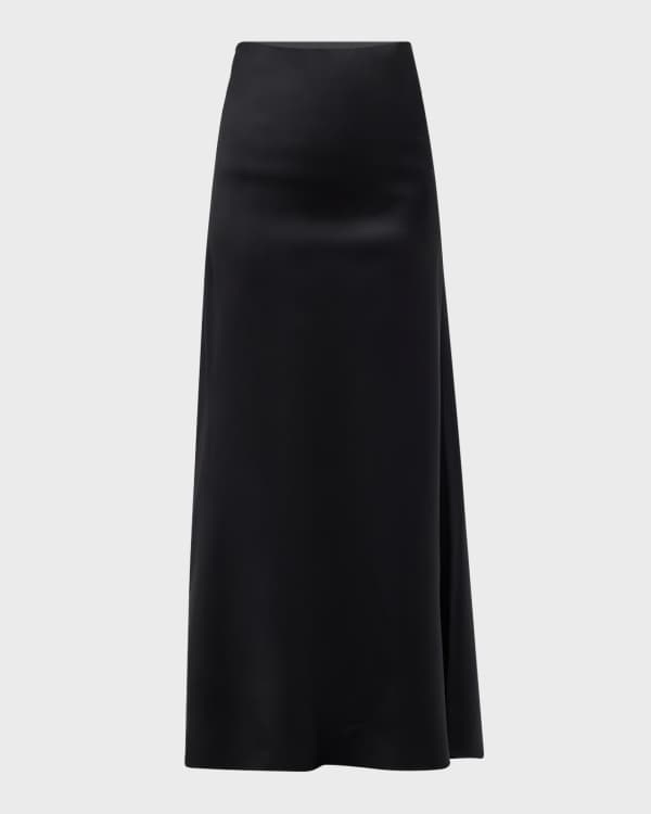 Sergio Hudson High Waist Draped Slit Maxi Skirt Neiman Marcus