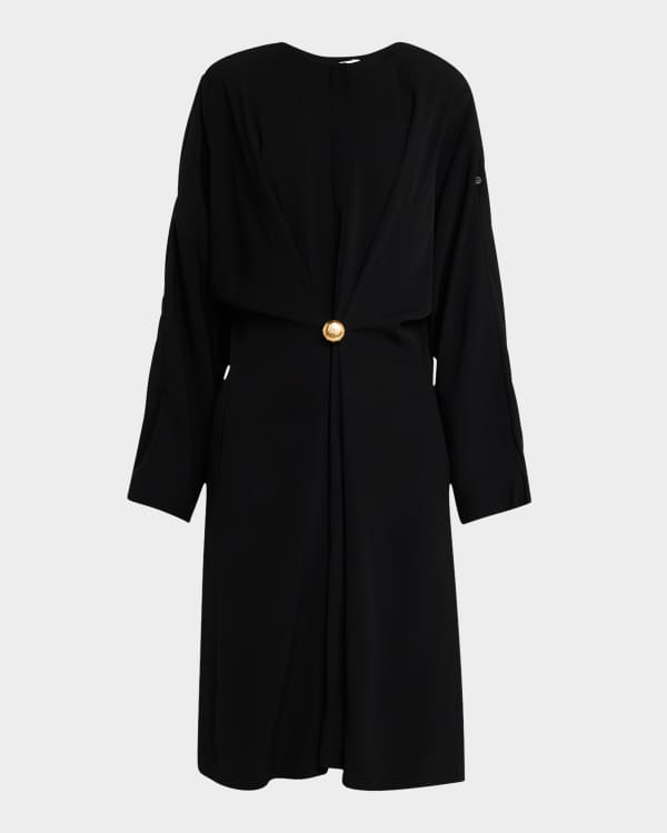 Adam Lippes Turtleneck Scarf-Waist Knit Midi Dress | Neiman Adam Lippes Turtleneck Scarf-Waist Knit Midi Dress | Neiman