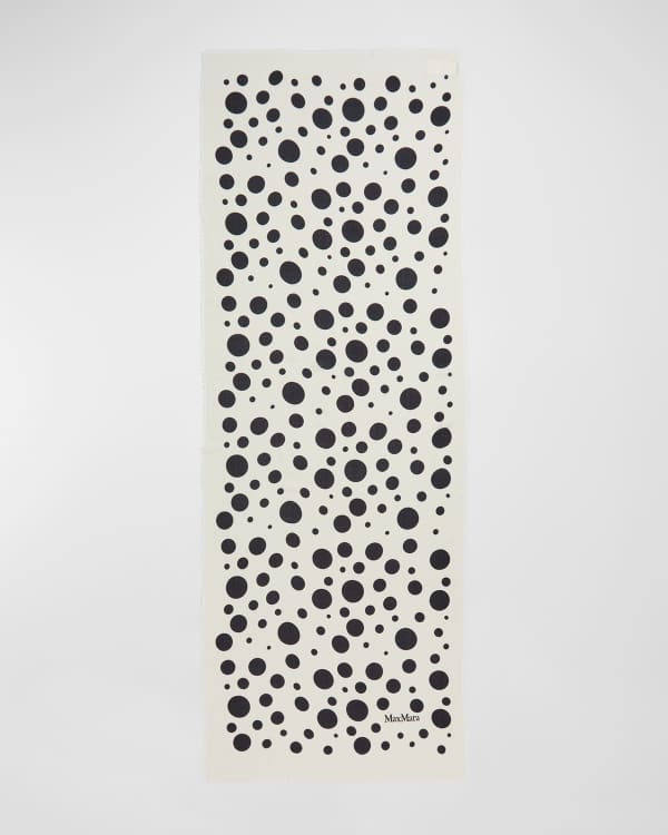 Max Mara Floral-Print Square Silk Scarf | Neiman Marcus