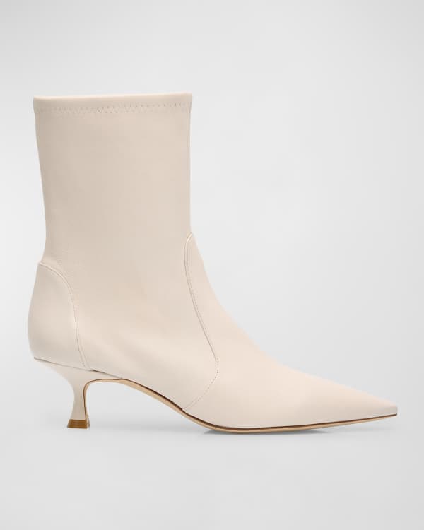 Aquatalia Irene Suede Stitched Booties Neiman Marcus