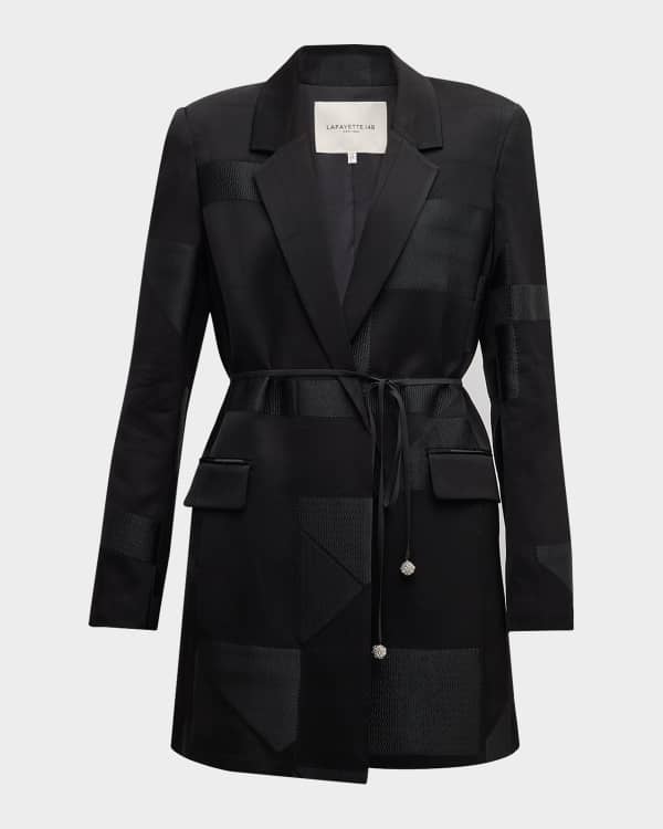 レクト RECTO SANTAL SINGLE BREASTED TAILORED JACKET BLACK RECTO Santal Tailored Jacket | Neiman Marcus