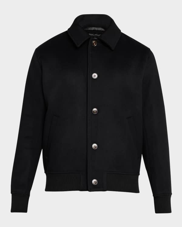 Theory Men s Entrefino Suede Shearling Bomber Jacket Neiman Marcus