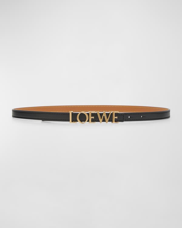 Loewe Reversible Anagram Leather Belt | Neiman Marcus