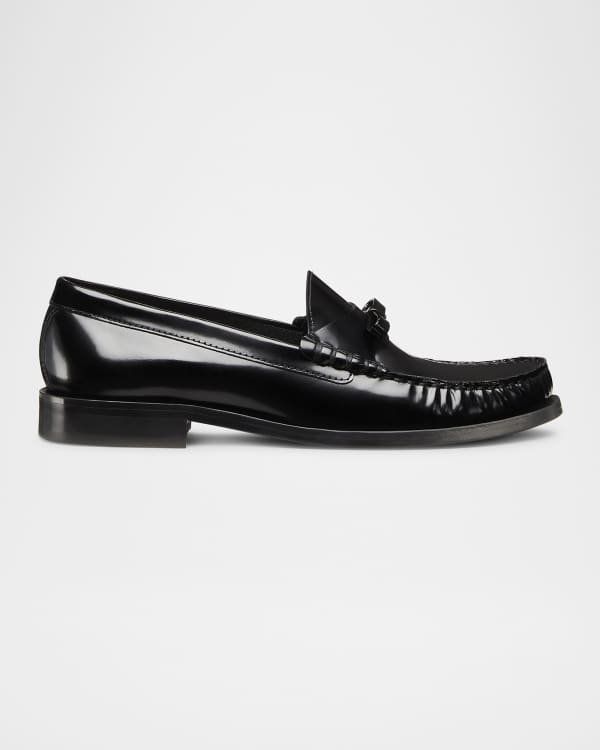 Stuart Weitzman Portia Leather Pearly Slip On Loafers Neiman Marcus