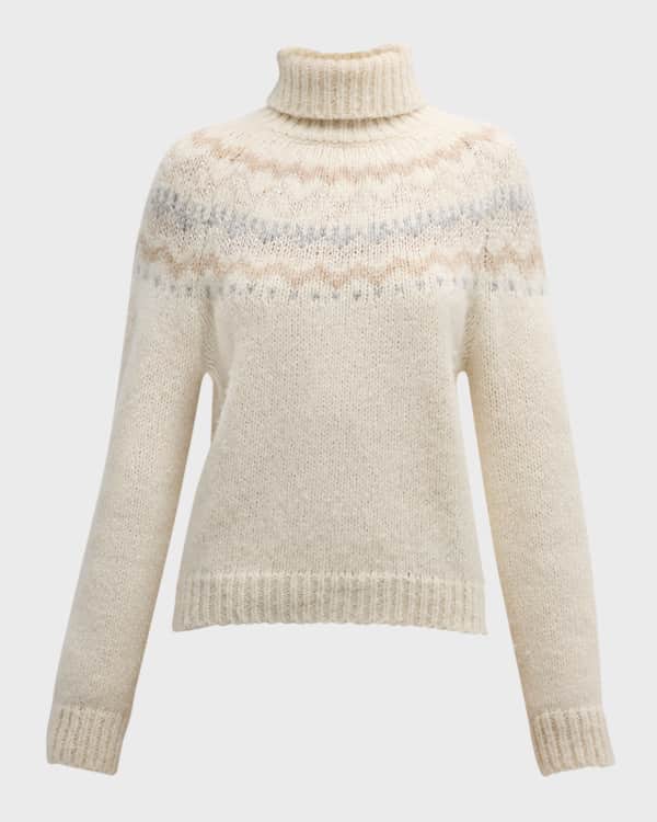 Vince fair isle turtleneck sweater store