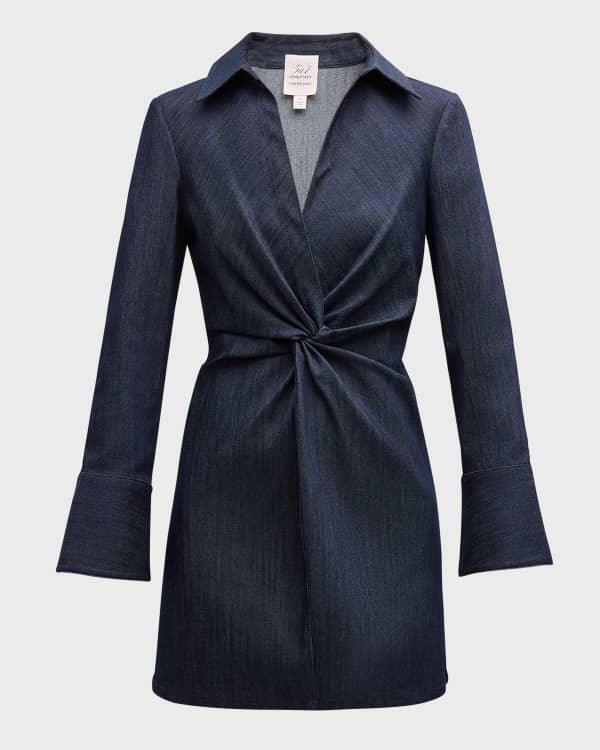 Veronica Beard Fuller Sleeveless Denim Midi Dress | Neiman Marcus