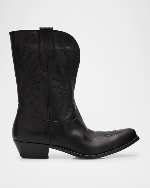Maison Margiela Men s Tabi Leather Western Boots Neiman Marcus