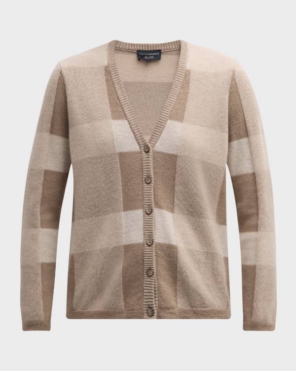 R13 Distressed Cashmere Floral-Print Baby Cardigan | Neiman Marcus