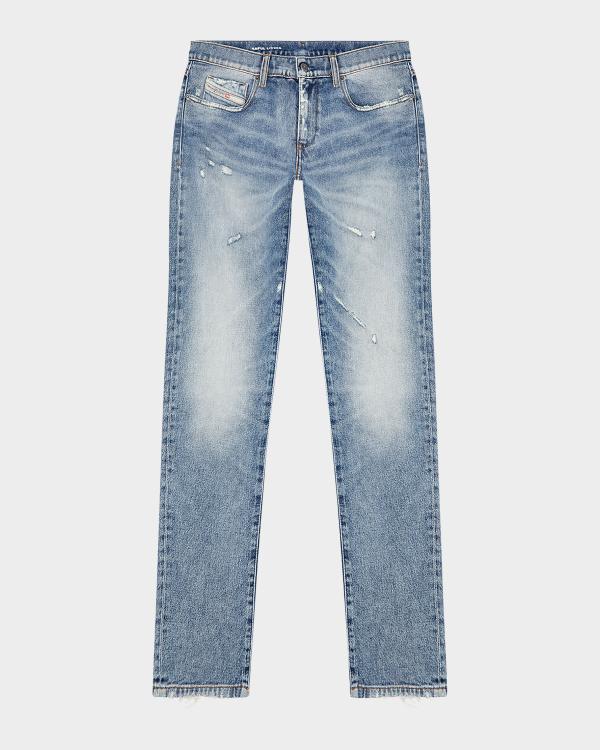 Jeans Diesel D-STRUKT - Coupe Ajustée Droite, Bleu, Taille W32 L34 (longueur Réelle), Occasion Parfait état