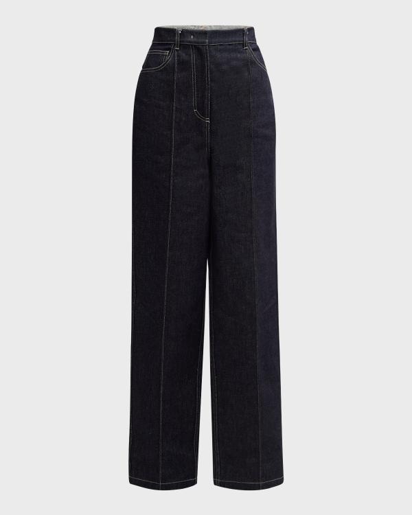Thea High-Rise Straight Pants