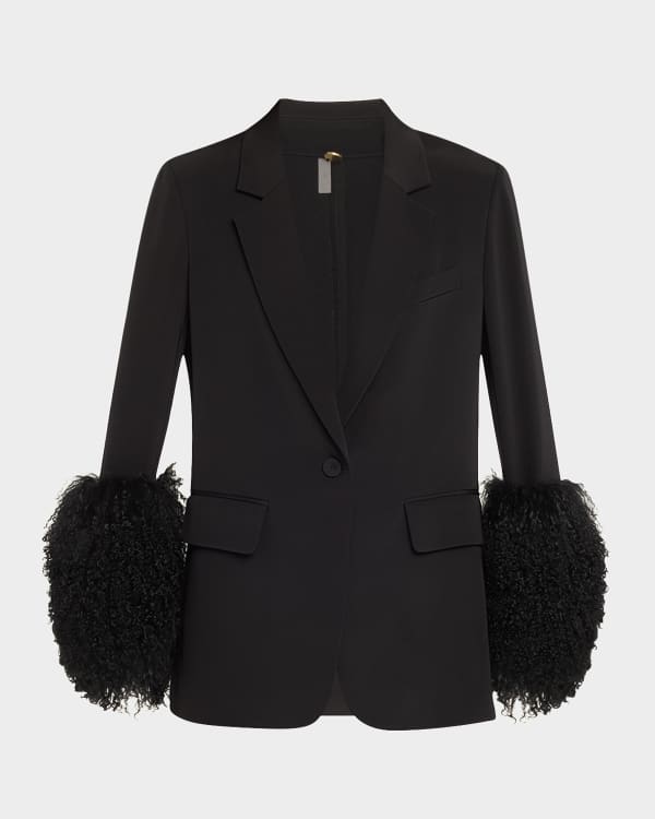 Zadig & Voltaire Violet Soft Wild Leopard-Print Blazer