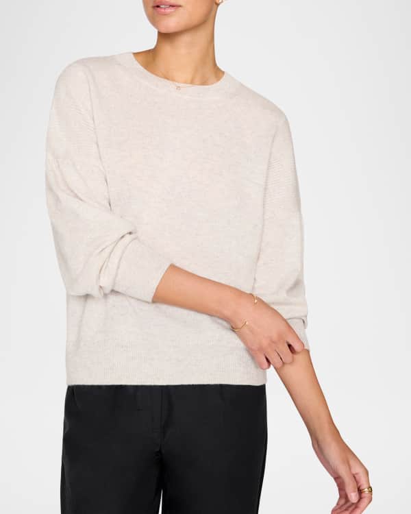 Joie Ivor Colorblock Chunky Knit Wool Sweater Neiman Marcus