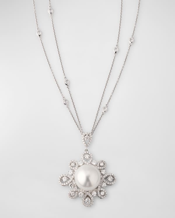 NEA29BGPLP Bright Gold Pendant Necklace Polished Pearl main image 1