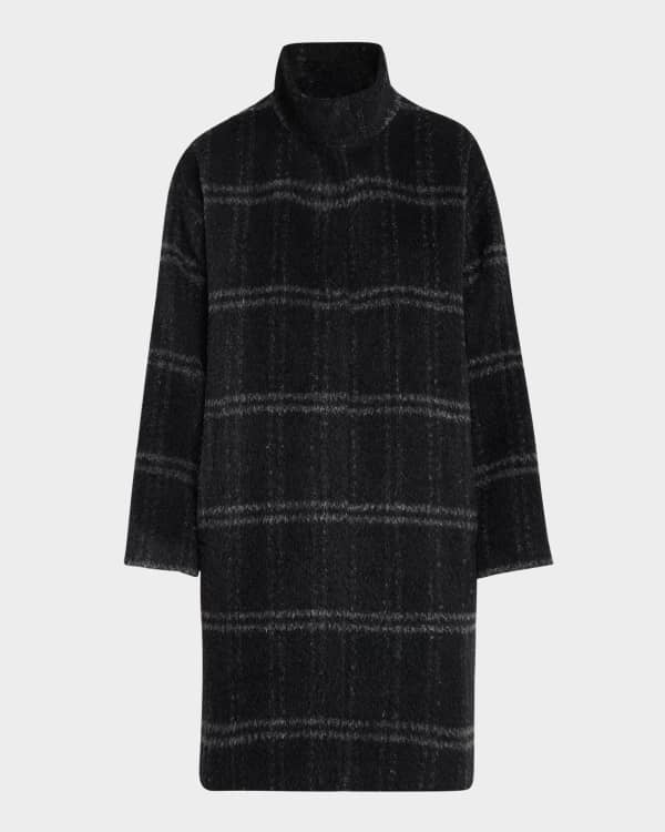 Eileen Fisher Petite Open Front Sheer Silk Georgette Jacket Neiman Marcus