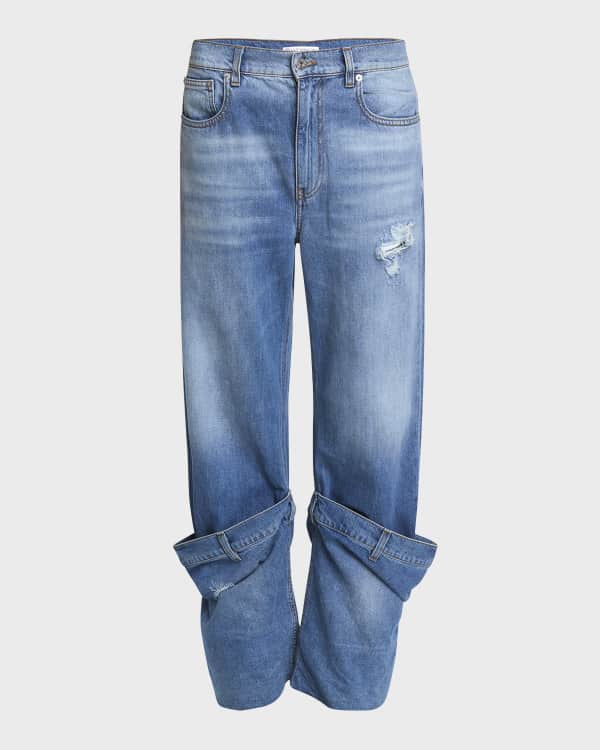 Peter Do Combo Denim Straight-Leg Jeans | Neiman Marcus