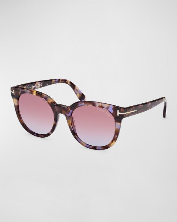 TOM FORD Jerry Butterfly Acetate Sunglasses | Neiman Marcus display picture 1