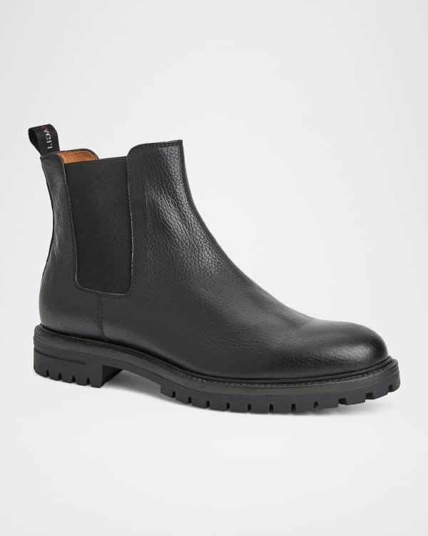 Bruno magli leather chelsea boots discount