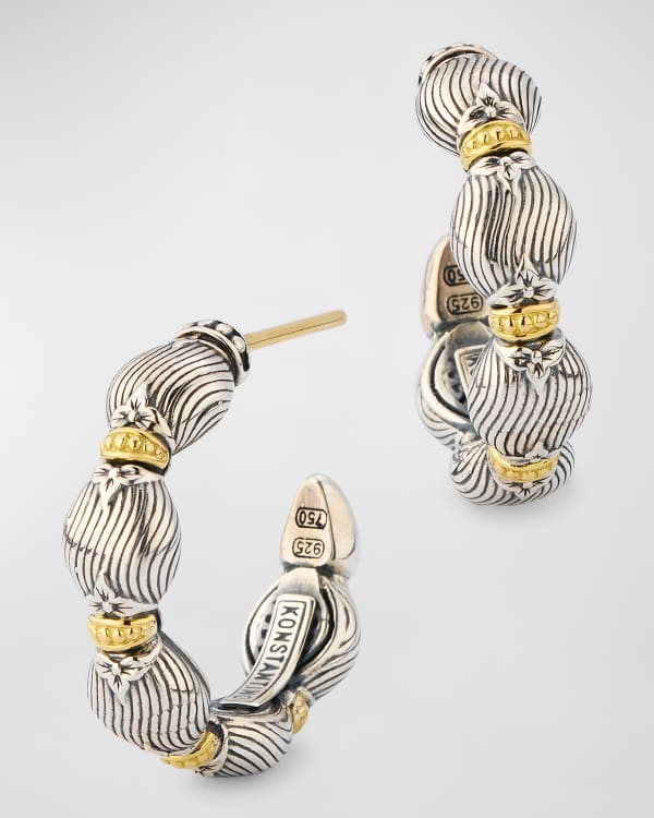 Konstantino Silver Gold Hoop Earrings Neiman Marcus