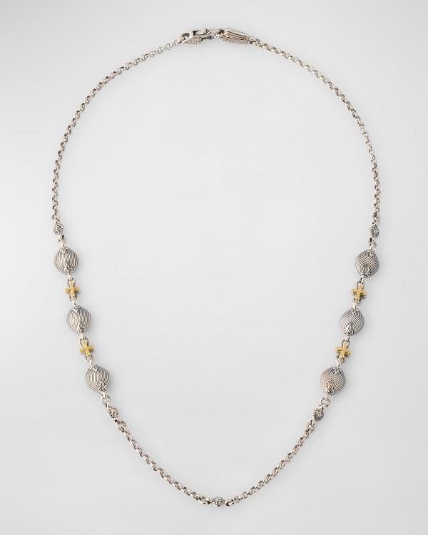Alexis Bittar Gold and Silver Twisted Necklace Alexis Bittar Twisted Gold Crystal Point Statement Necklace  main image 4