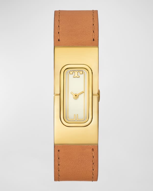 TORY BURCH The EleanorウォッチレザーGold Tone StainlessSteel Tory Burch Women's The Eleanor Gold-Tone Stainless Steel