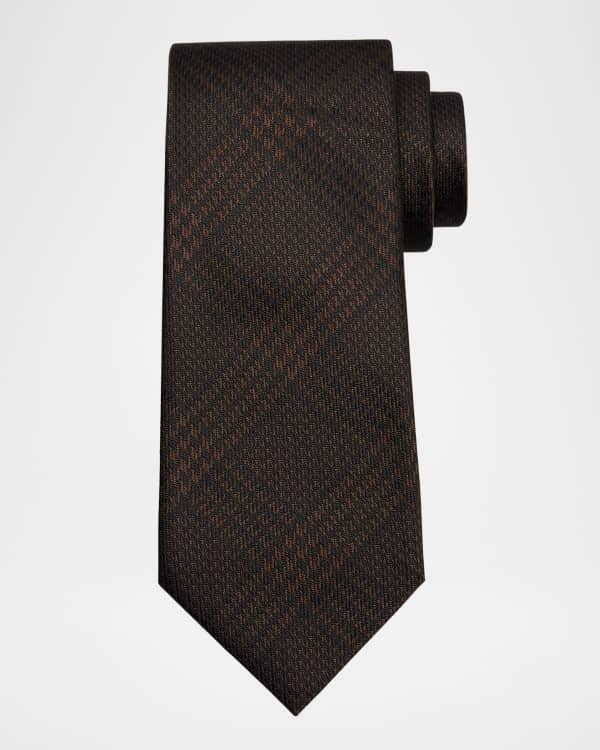 TOM FORD Men's Mini Monogram Silk Tie | Neiman Marcus