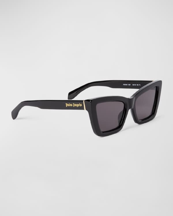 PR02VS Round Cat-Eye Acetate Sunglasses