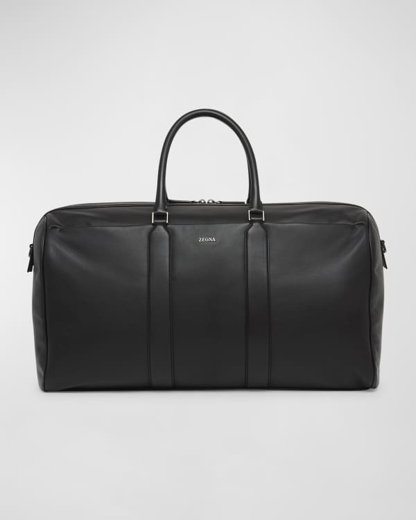 Giorgio Armani Men s Suede and Leather Duffel Bag Neiman Marcus
