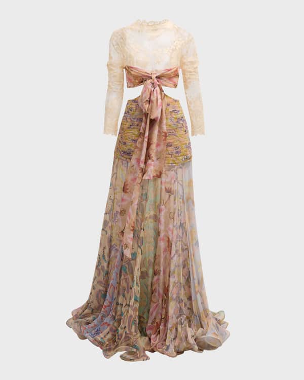 Zimmermann Wonderland Ruffle Gown Neiman Marcus